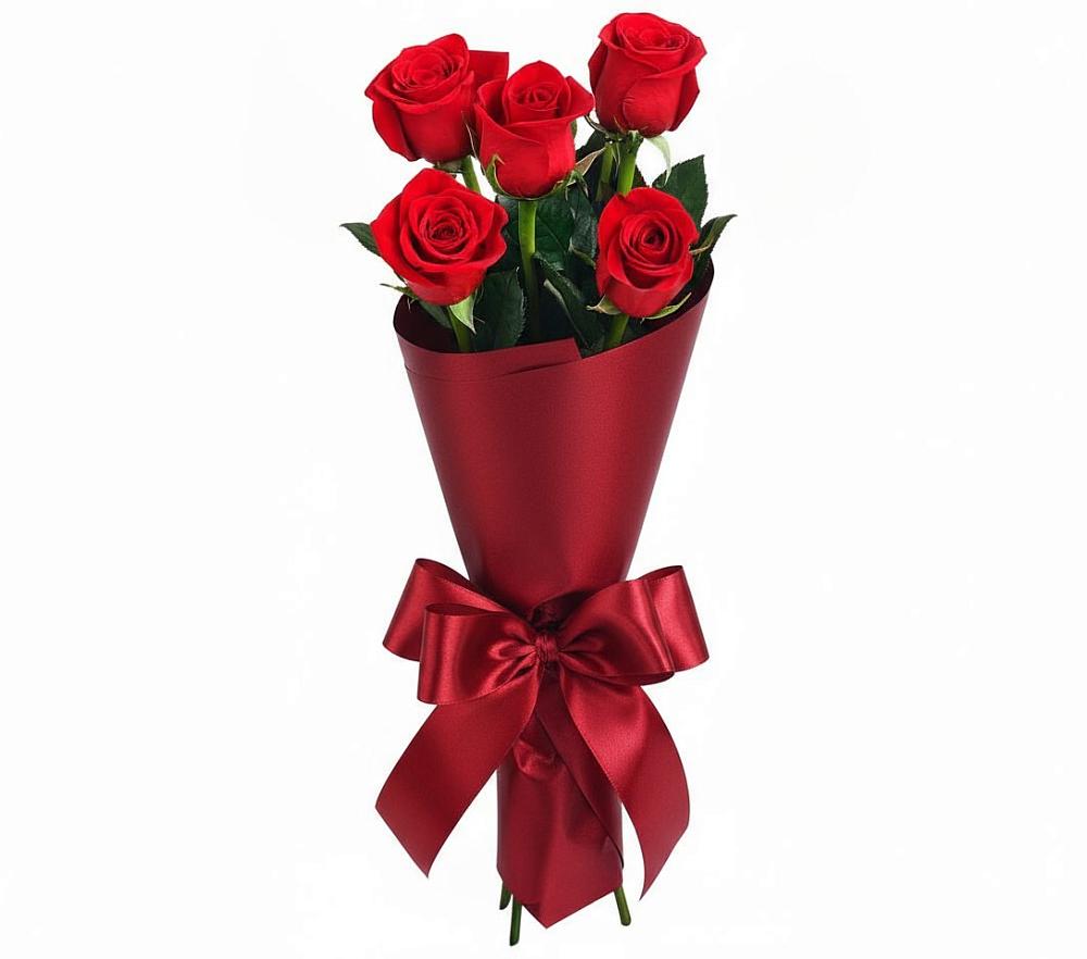 Букет 5 Красных роз Эдлесс Лав в Поселок дачного хозяйства Архангельское