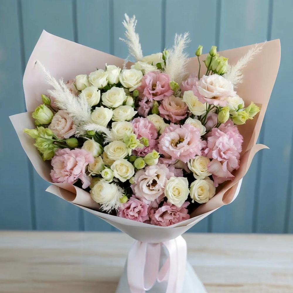 Букет цветов из: Альстромерии и Розы в Поселок дачного хозяйства Архангельское