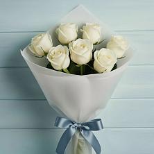Букет 7 Белых роз Эдлесс Лав в Поселок дачного хозяйства Архангельское