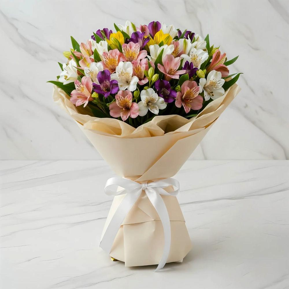 Букет цветов из: Альстромерии в Поселок дачного хозяйства Архангельское