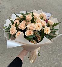 Букет Кремовые розы Латте #REPLACE_PRED# Поселок дачного хозяйства Архангельское