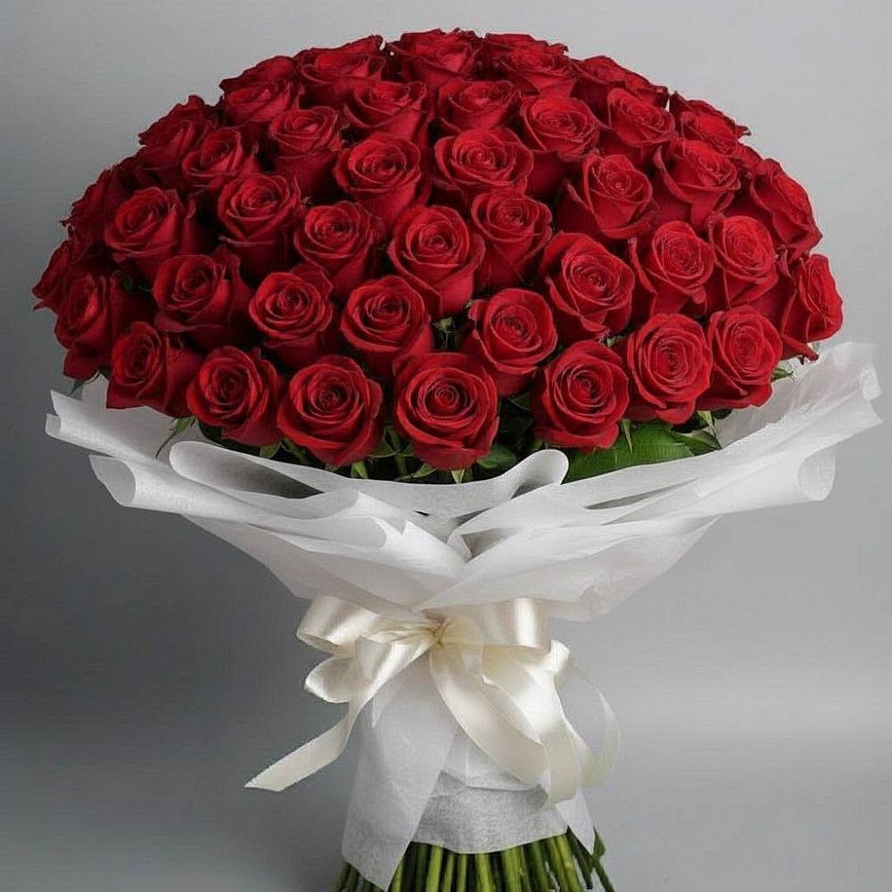 Букет 101 Красная роза Блэк Мэджик в Поселок дачного хозяйства Архангельское