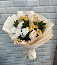 Букет цветов из:  Розы и Хризантемы #REPLACE_PRED# Поселок дачного хозяйства Архангельское