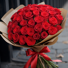 Букет 51 Красная роза Эдлесс Лав #REPLACE_PRED# Поселок дачного хозяйства Архангельское