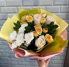 Букет цветов из:  Розы и Хризантемы #REPLACE_PRED# Поселок дачного хозяйства Архангельское
