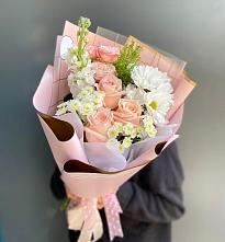 Букет цветов из:  Хризантемы и Розы #REPLACE_PRED# Поселок дачного хозяйства Архангельское