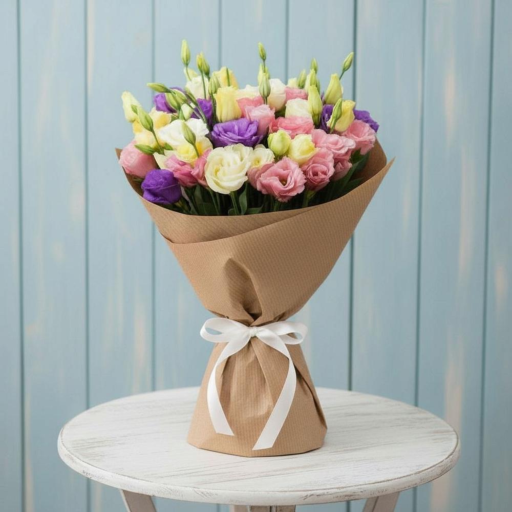 Букет цветов из: Лизиантусы в Поселок дачного хозяйства Архангельское