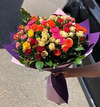 Букет Микс из разноцветных кустовых роз #REPLACE_PRED# Поселок дачного хозяйства Архангельское