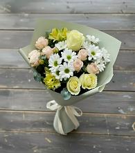 Букет цветов из:  Альстромерии, Розы и Хризантемы #REPLACE_PRED# Поселок дачного хозяйства Архангельское
