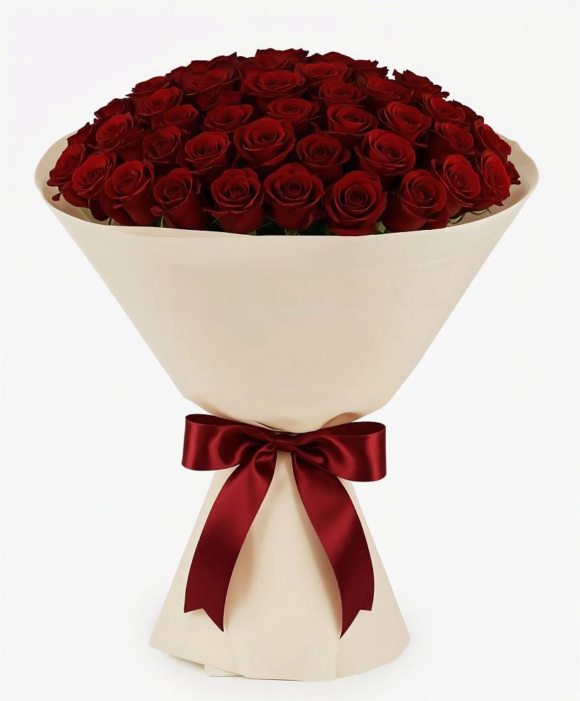 Букет 101 Бордовая роза Блэк Бакарра в Поселок дачного хозяйства Архангельское